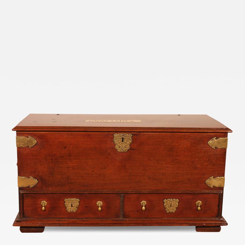 18th Century English Navy Chest Circa 1740 Of Captain John Asher