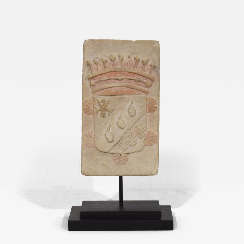 18th Century French Carved Stone Coat of Arms