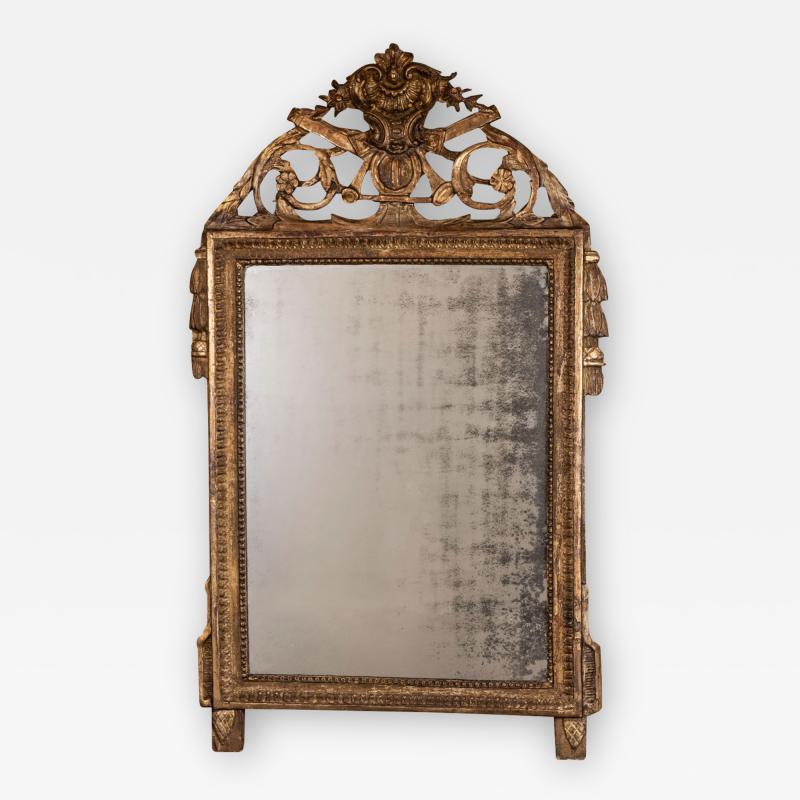 18th Century French Giltwood Mirror