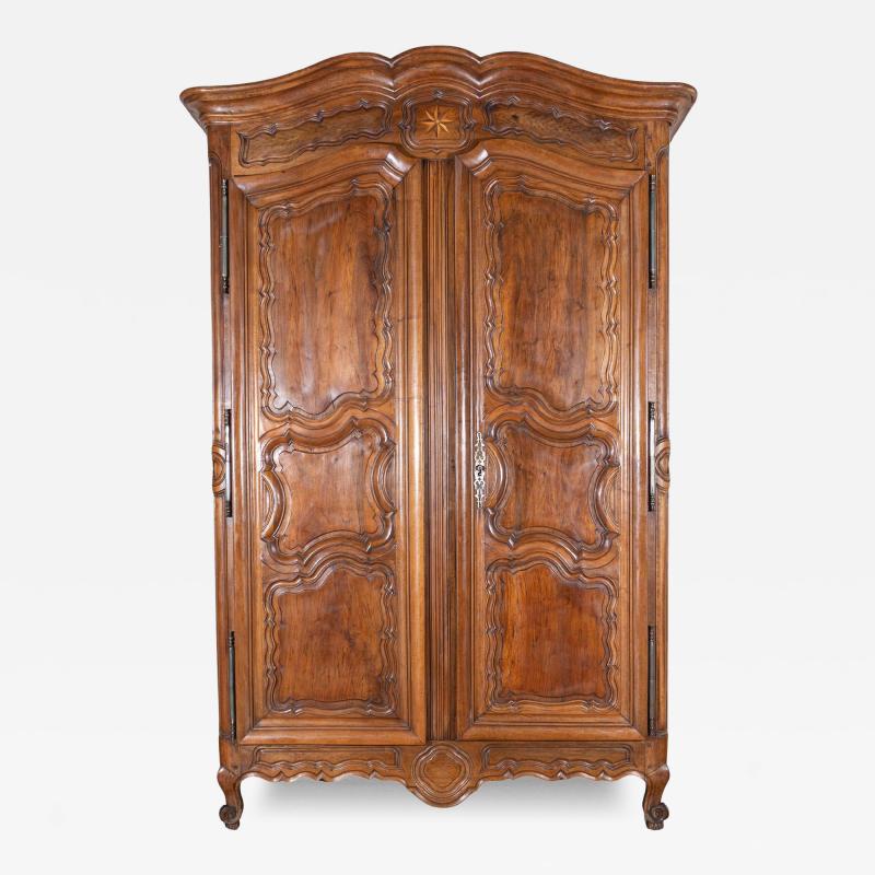 18th Century French Lyonnaise Walnut Armoire