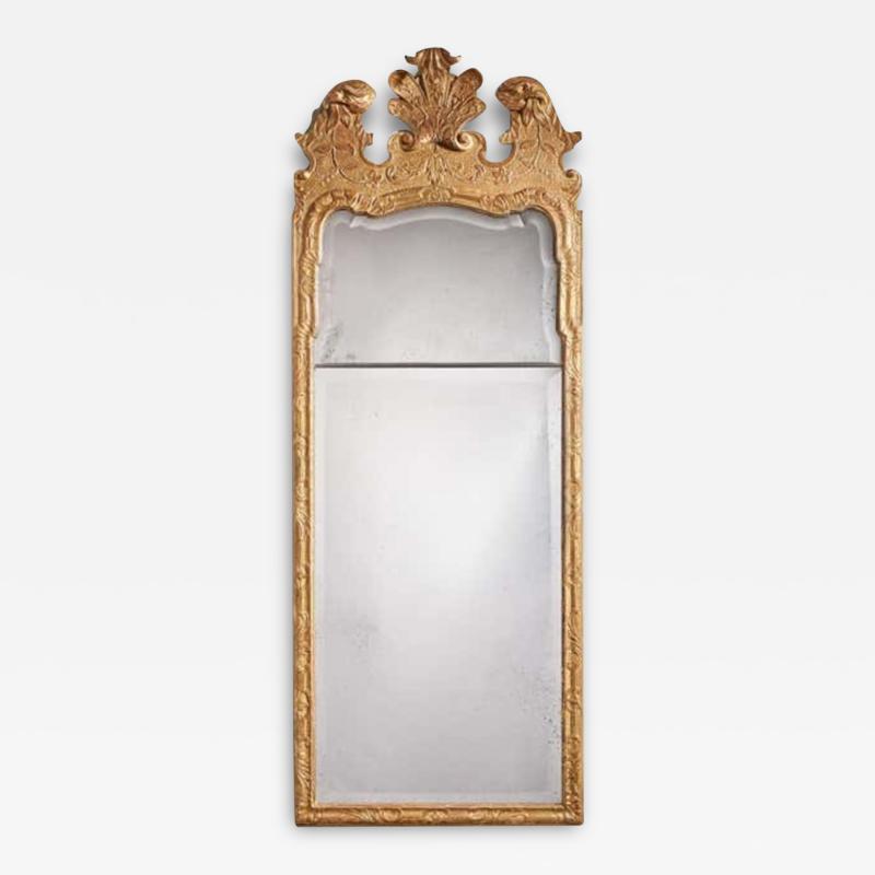 18th Century George I Gilt Gesso Pier Glass mirror Manner of John Belchier