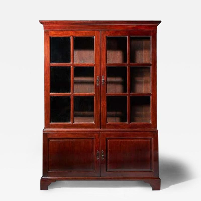 18th Century George II Chippendale Period Two Door Mahogany Glazed Bookcase