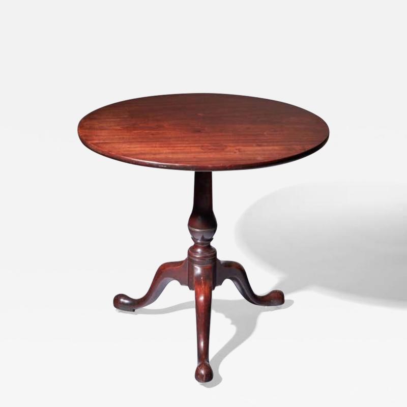 18th Century George III Mahogany Tripod Table Circa 1770 