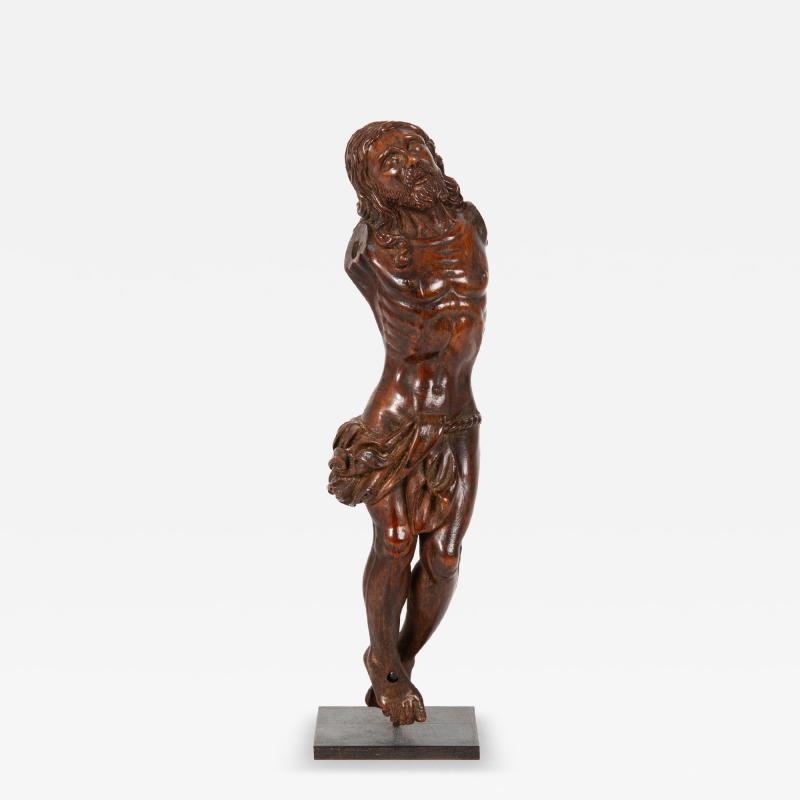18th Century German Carved Boxwood Corpus Christi Statue Sculpture