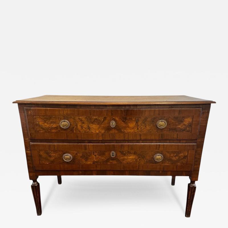 18th Century Italian 2 Drawer Commode