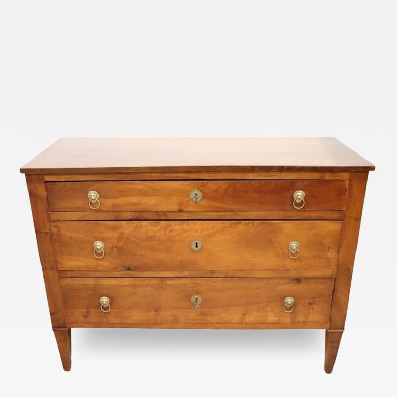 18th Century Italian Louis XVI Solid Walnut Antique Chest of Drawers Restored