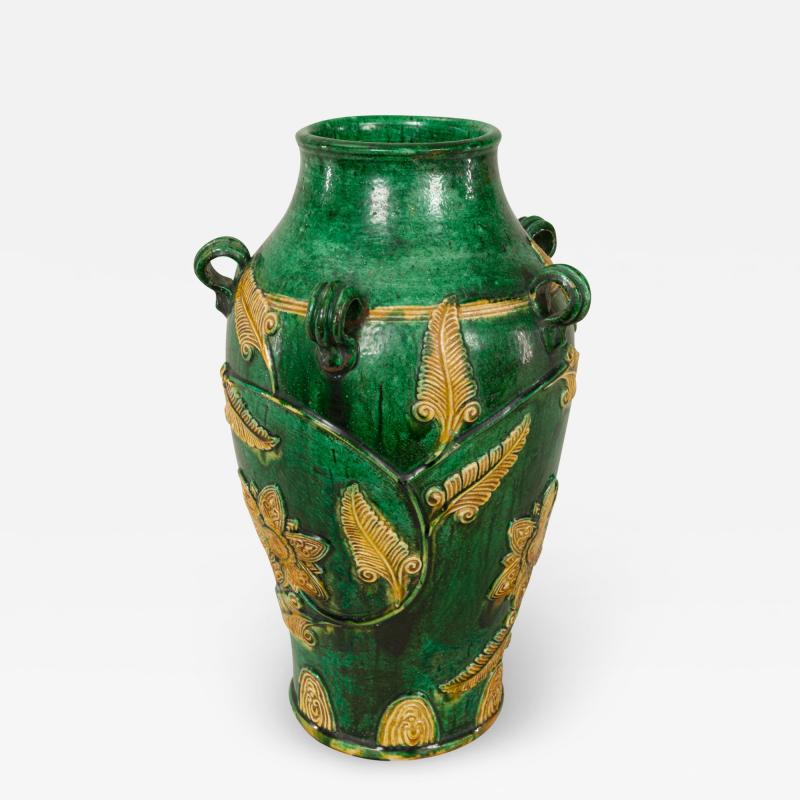 18th Century Japanese Gennai Ware Vase