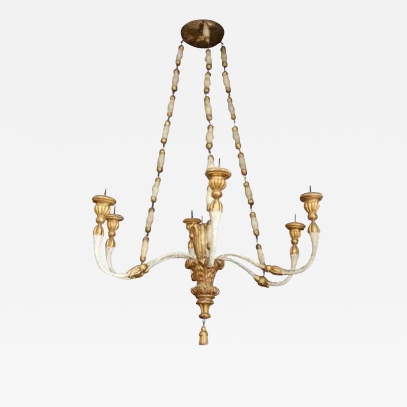 18th Century Painted and Gilt Venetian Chandelier