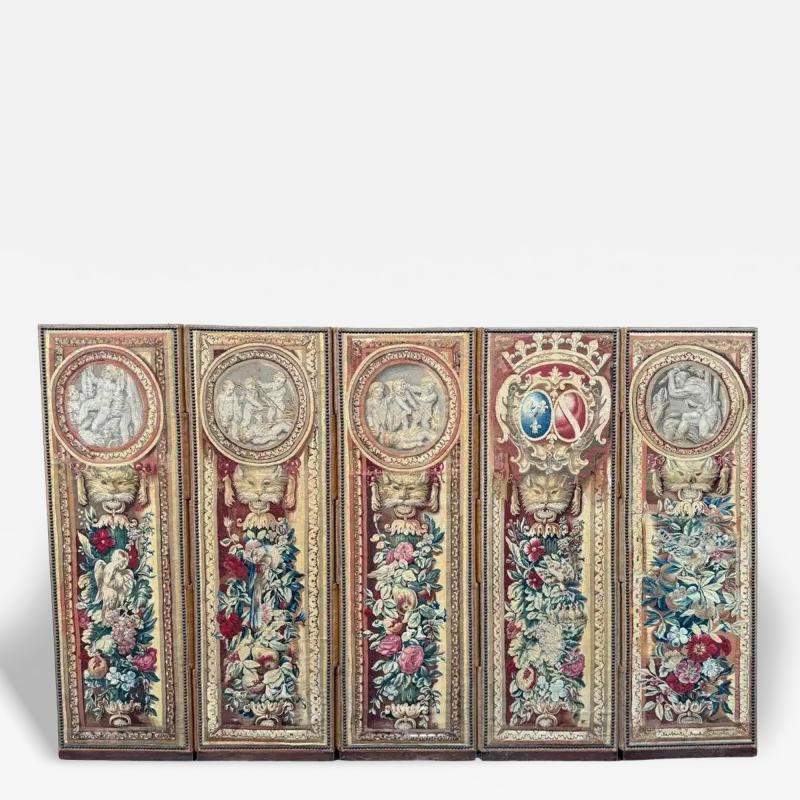18th Century Paravant Brussels Tapestry