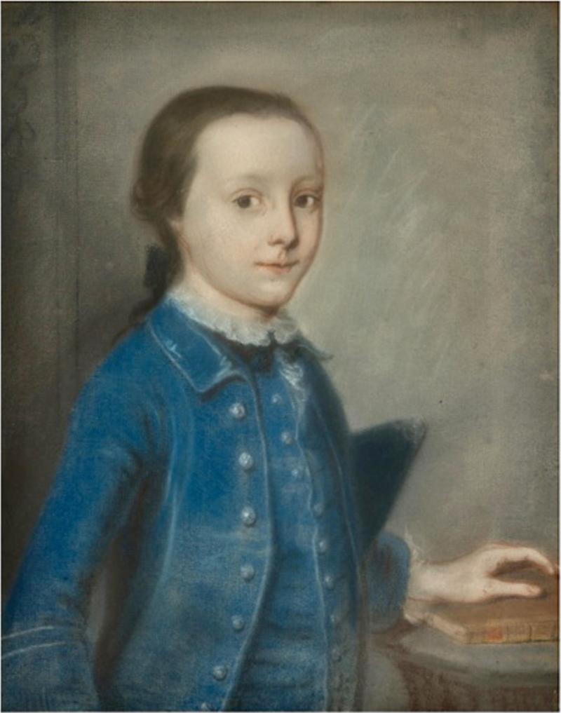 18th Century Pastel of a Young boy