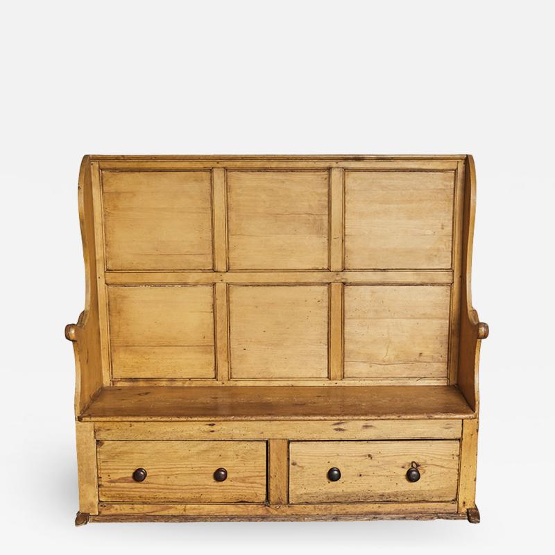 18th Century Pine Settle