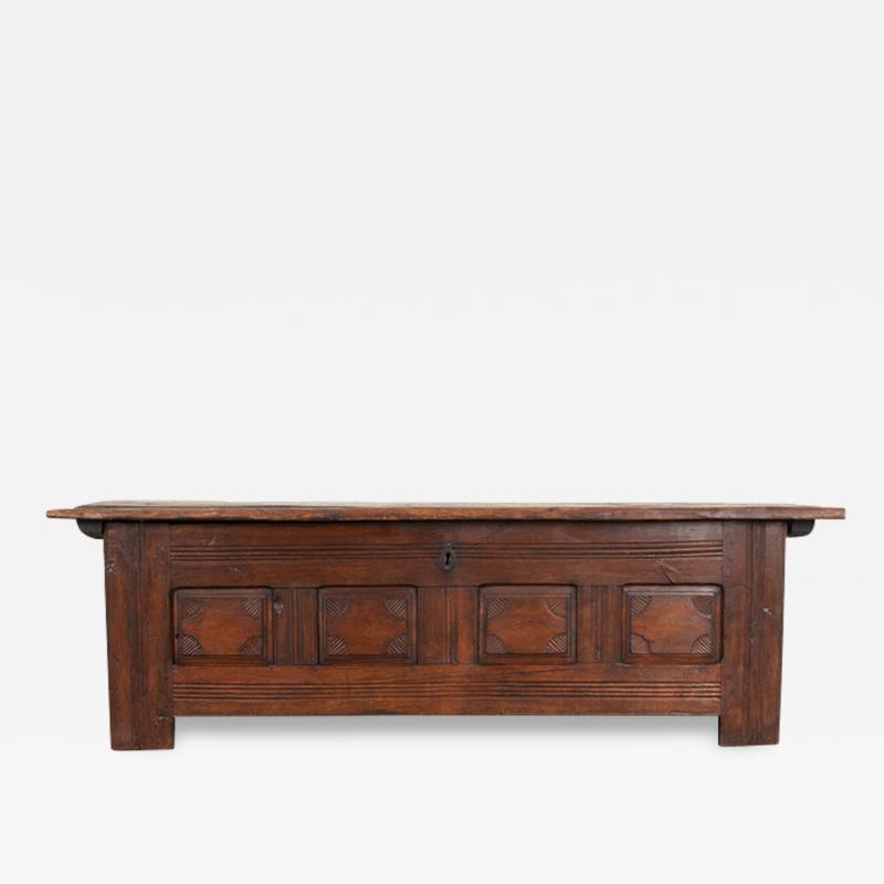 18th Century Solid Oak Coffer