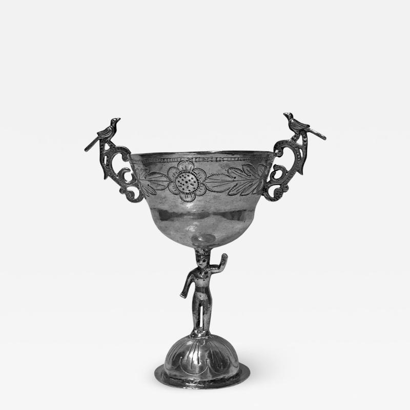 18th Century Spanish Colonial Silver Chalice Cup circa 1780 1800