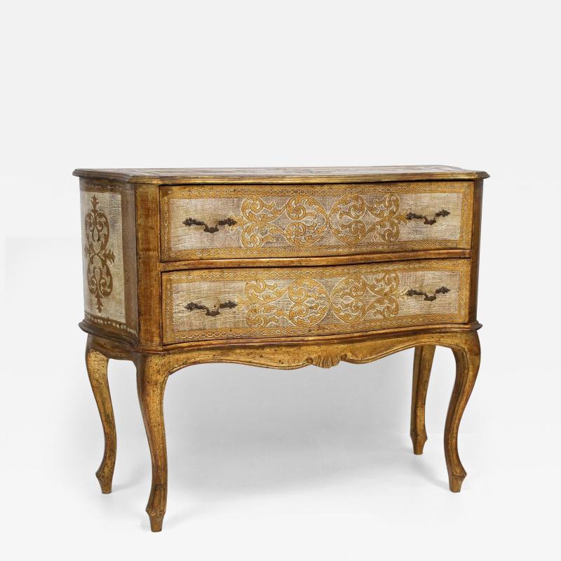 18th Century Style Venetian Serpentine Commode Chest Of Drawers IT ca 1940