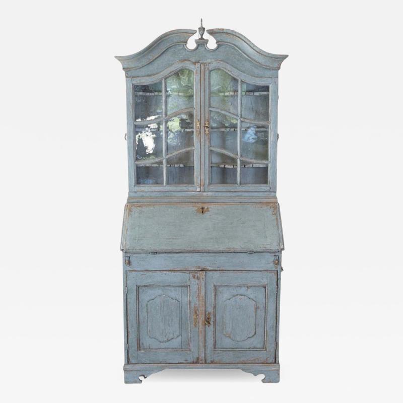 18th Century Swedish Cabinet with Original Glass