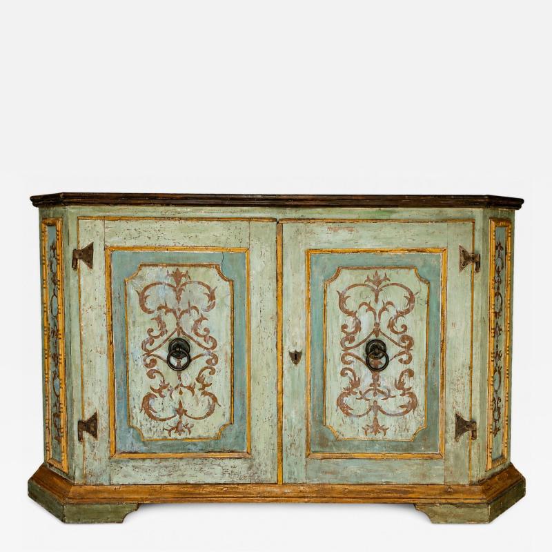 18th Century Tuscan Baroque Painted Credenza
