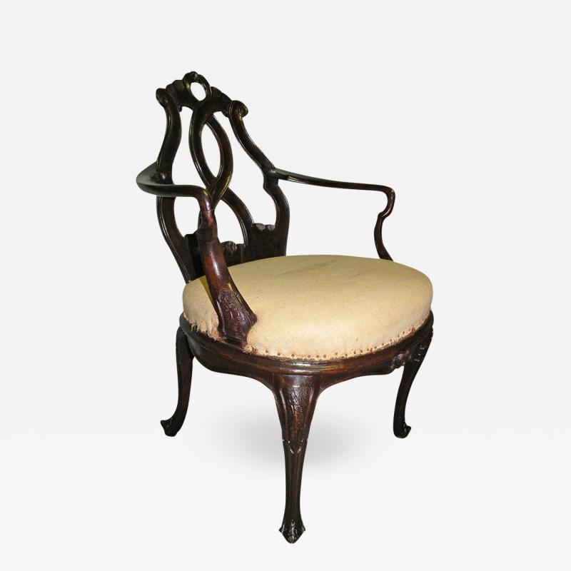 18th Century Venetian Rococo Armchair