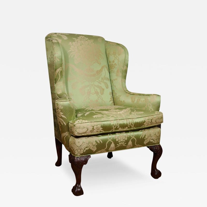 18th Century Walnut Wing Chair