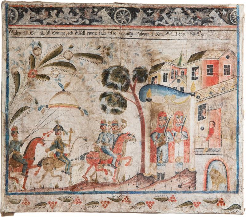 18th c Folk Art Mural Bonad 