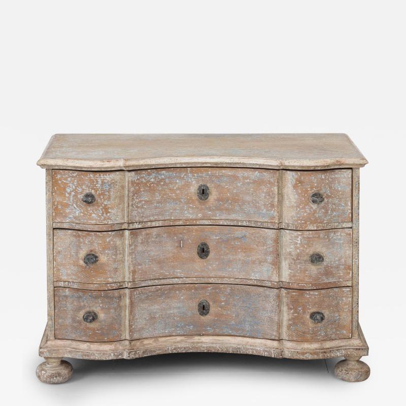 18th c German Baroque Commode in Original Patina with Arbalette Shaped Front