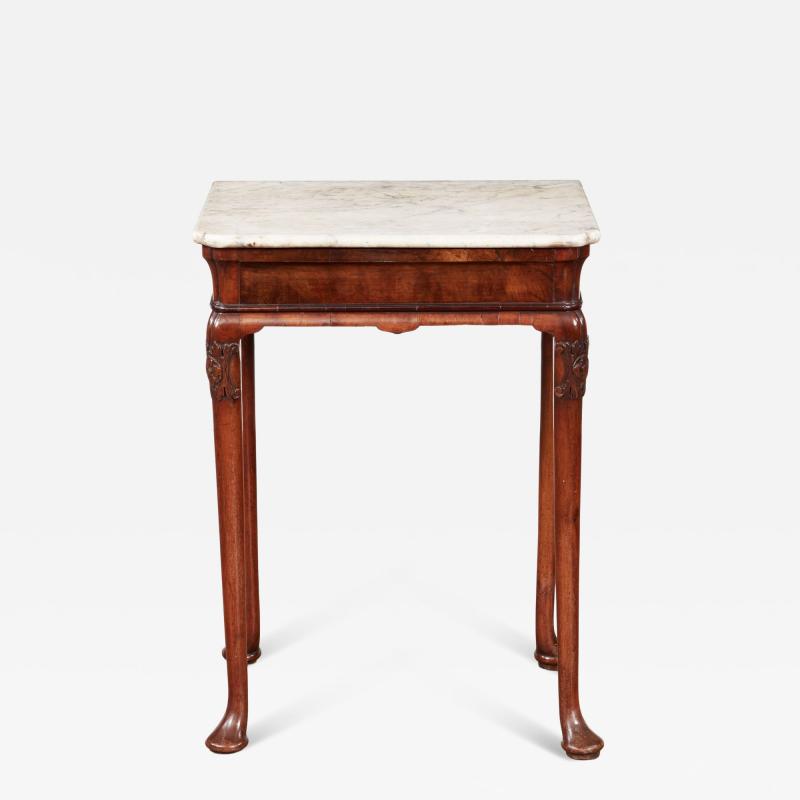 18th c Irish Marble Top Side Table
