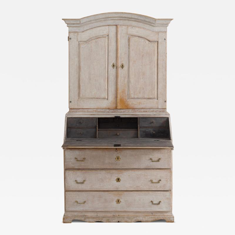 18th c Swedish Early Gustavian Secretary with Library