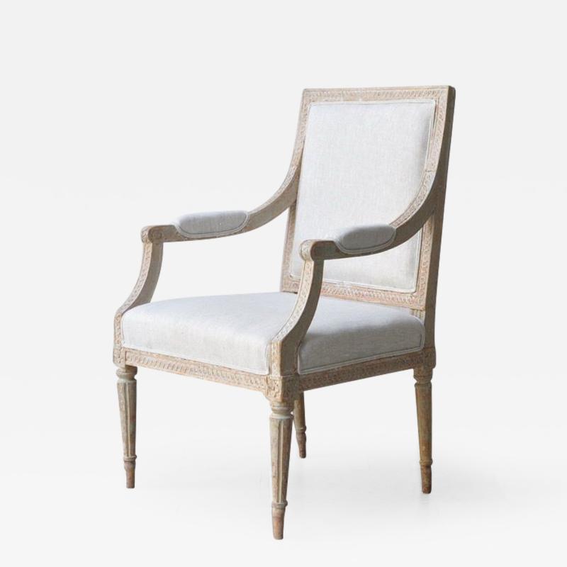 18th c Swedish Gustavian Period Armchair
