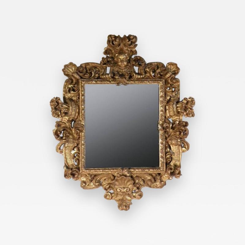 18th century Italian Baroque Gilt Mirror