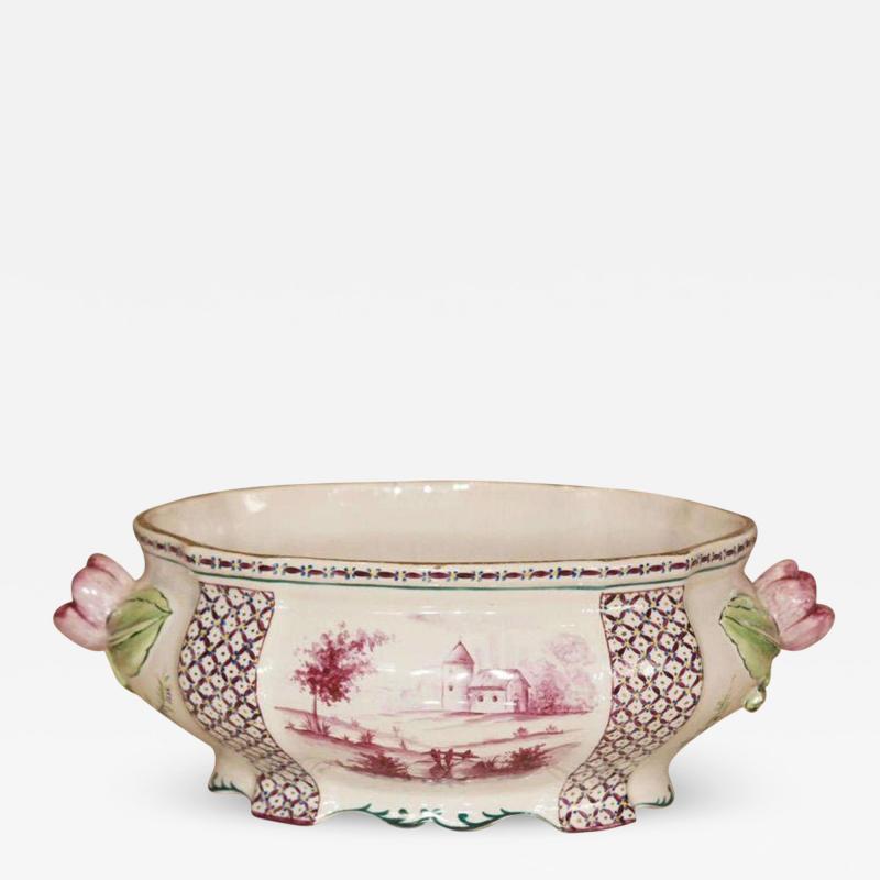 18th century Porcelain Tureen with Clamecy Markings