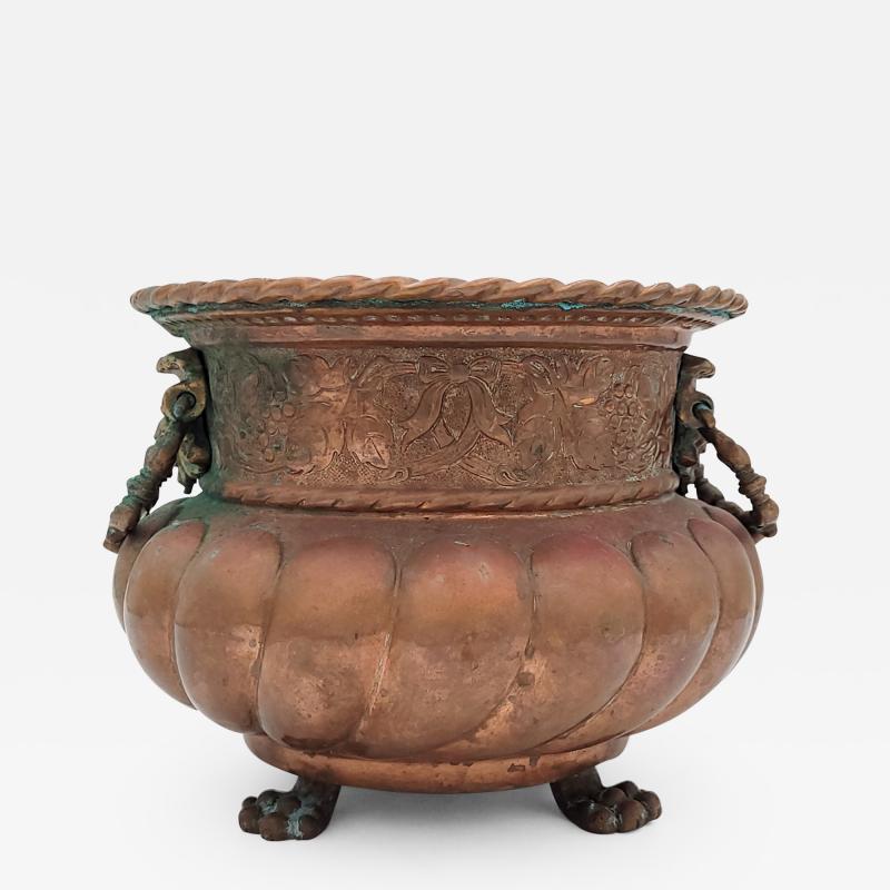 18th or 19th Century Copper and Brass Container