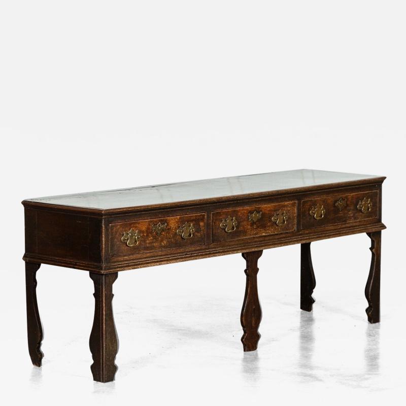 18thC English Oak Dresser Base