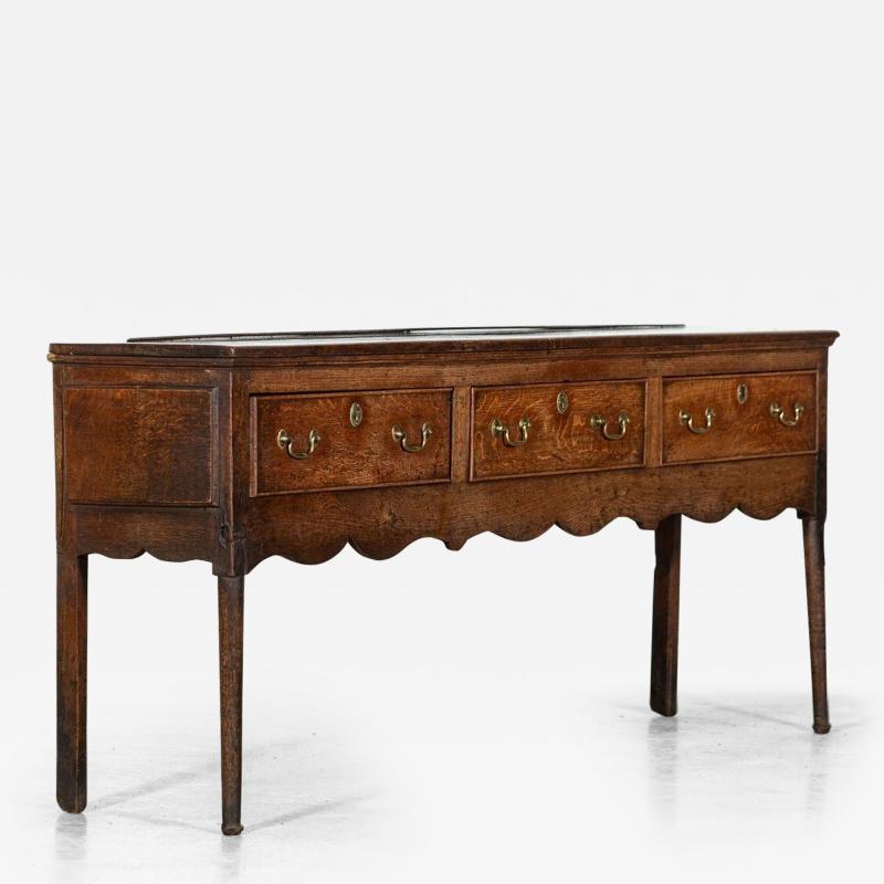 18thC English Oak Dresser Base