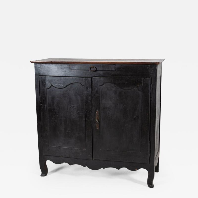 18thC French Provincial Ebonised Walnut Buffet