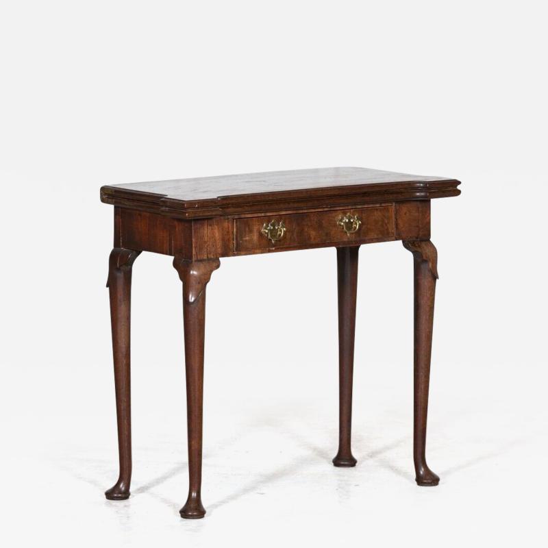 18thC George II Irish Mahogany Card Table