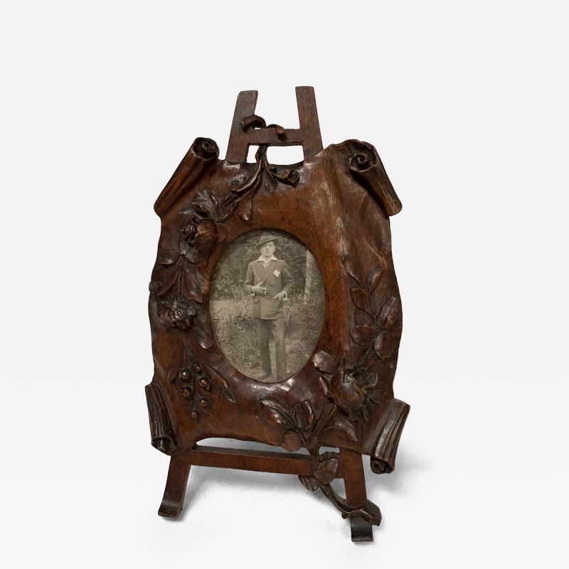 1900s Pear wood picture frame