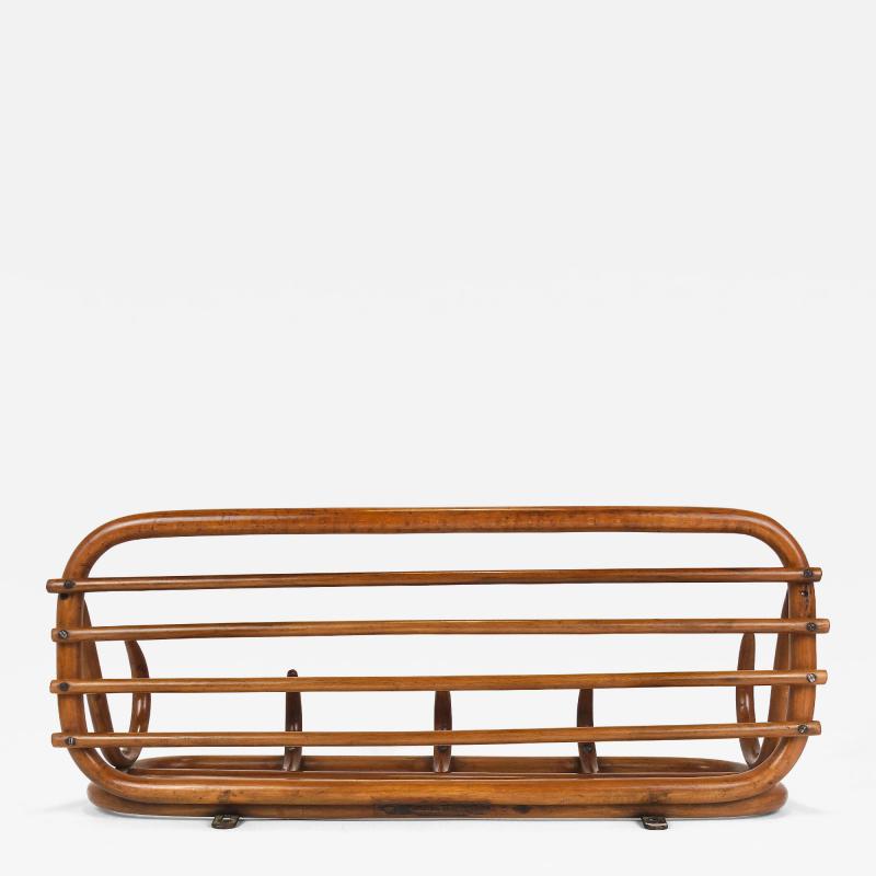 1900s Thonet Vienna Art Nouveau Secessionist Bentwood Wall Coat Rack Austria