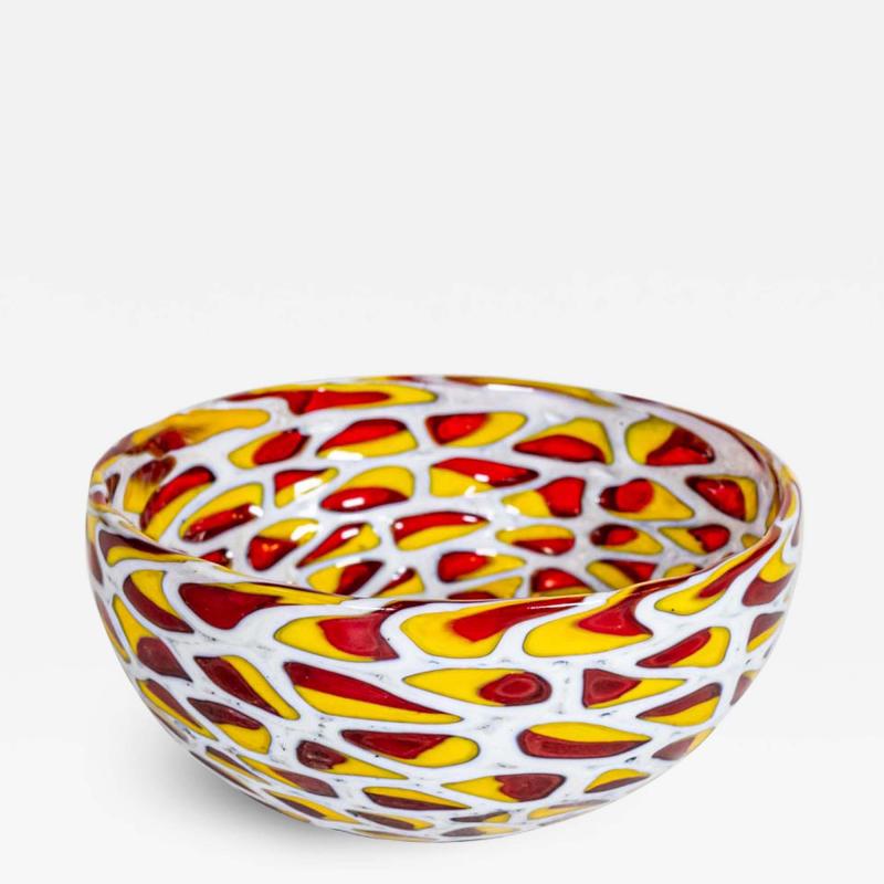 1930 s Italian Murano Murrine glass bowl