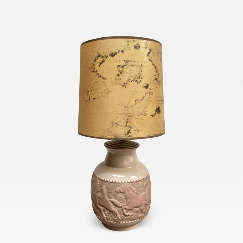 1930 s Studio pottery ceramic lamp
