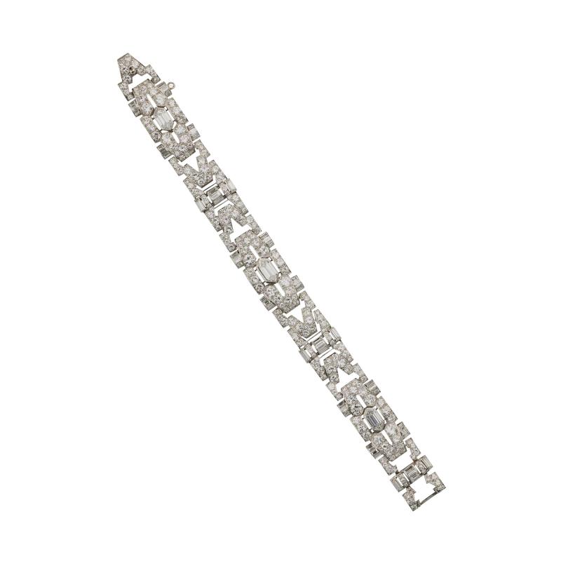 1930s Art Deco Diamond Bracelet