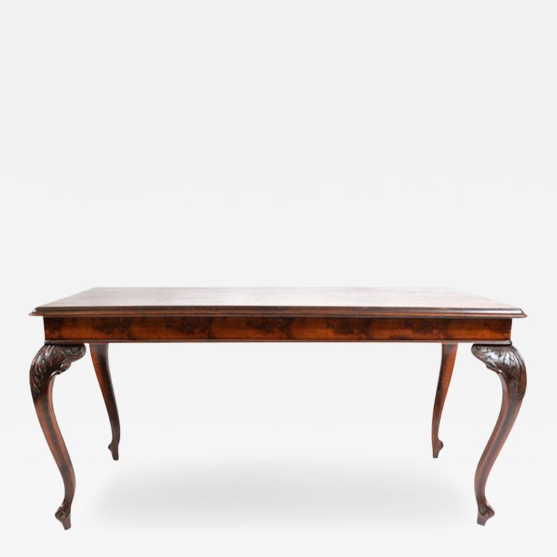 1930s Italian Walnut Dining Table