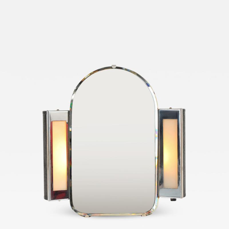 1930s US Art Deco illuminated dressing table mirror