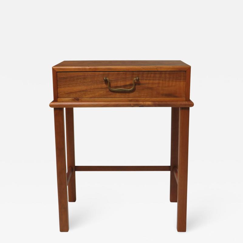 1930s Walnut Nightstand Side Table