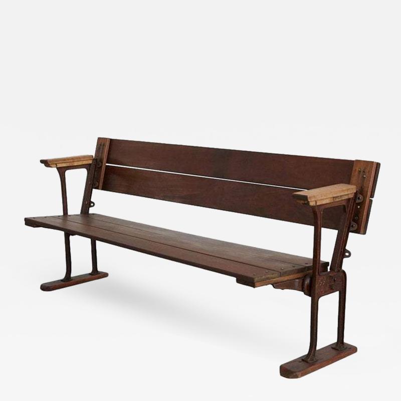 1940S TRAIN STATION BENCH