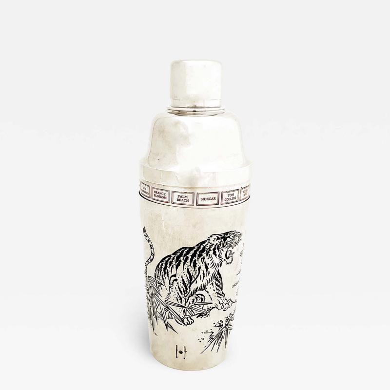 1940s Asian Dial a Drink Cocktail Shaker