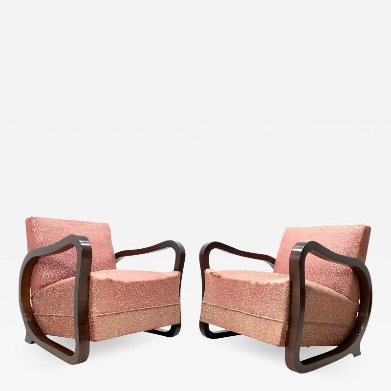 1940s Vintage Swedish Lounge Chairs a Pair