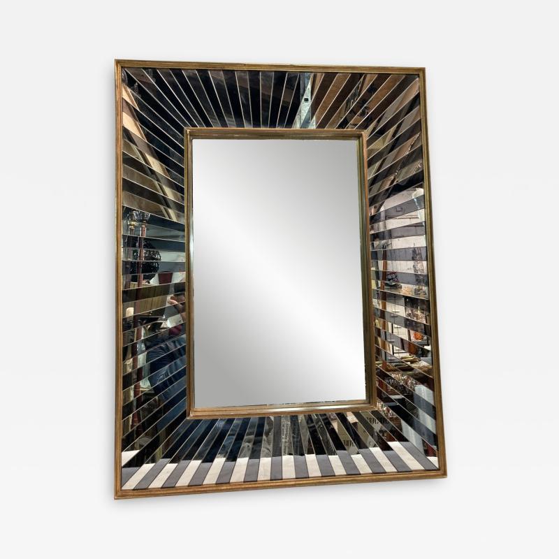 1940s bi colored glass mirror