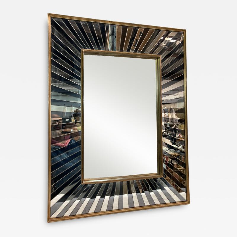 1940s double glass wall mirror