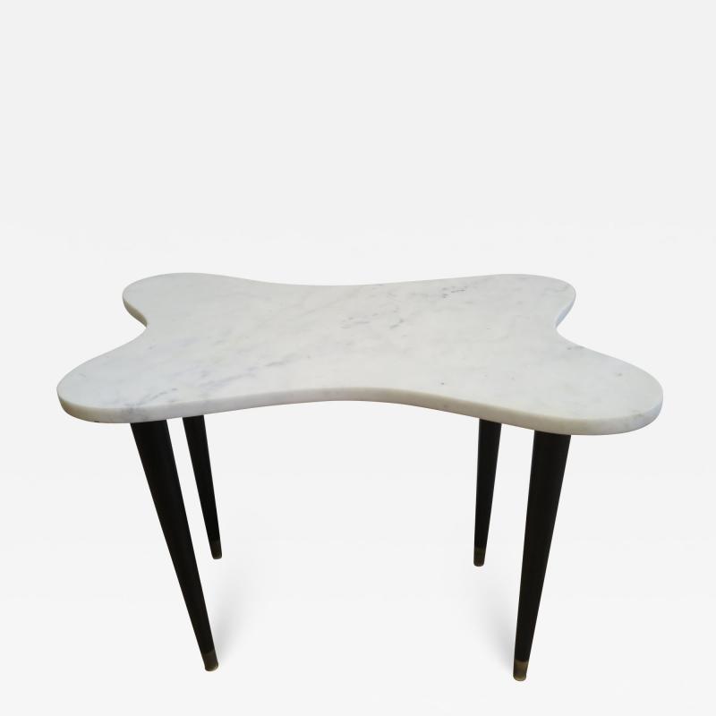 1950 Italian Biomorphic Marble Side Cocktail Table