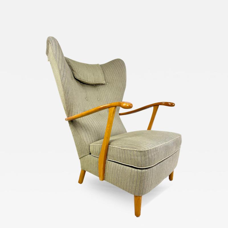 1950 s Swedish Highback Lounge Chair
