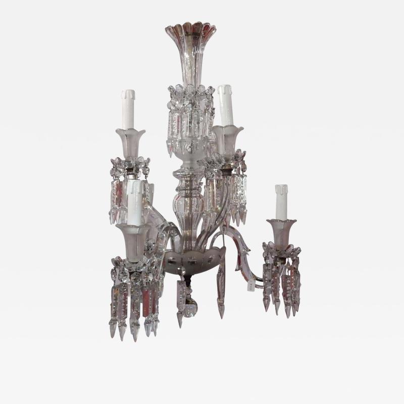 1950Chandelier Crystal Baccarat 6 Arms